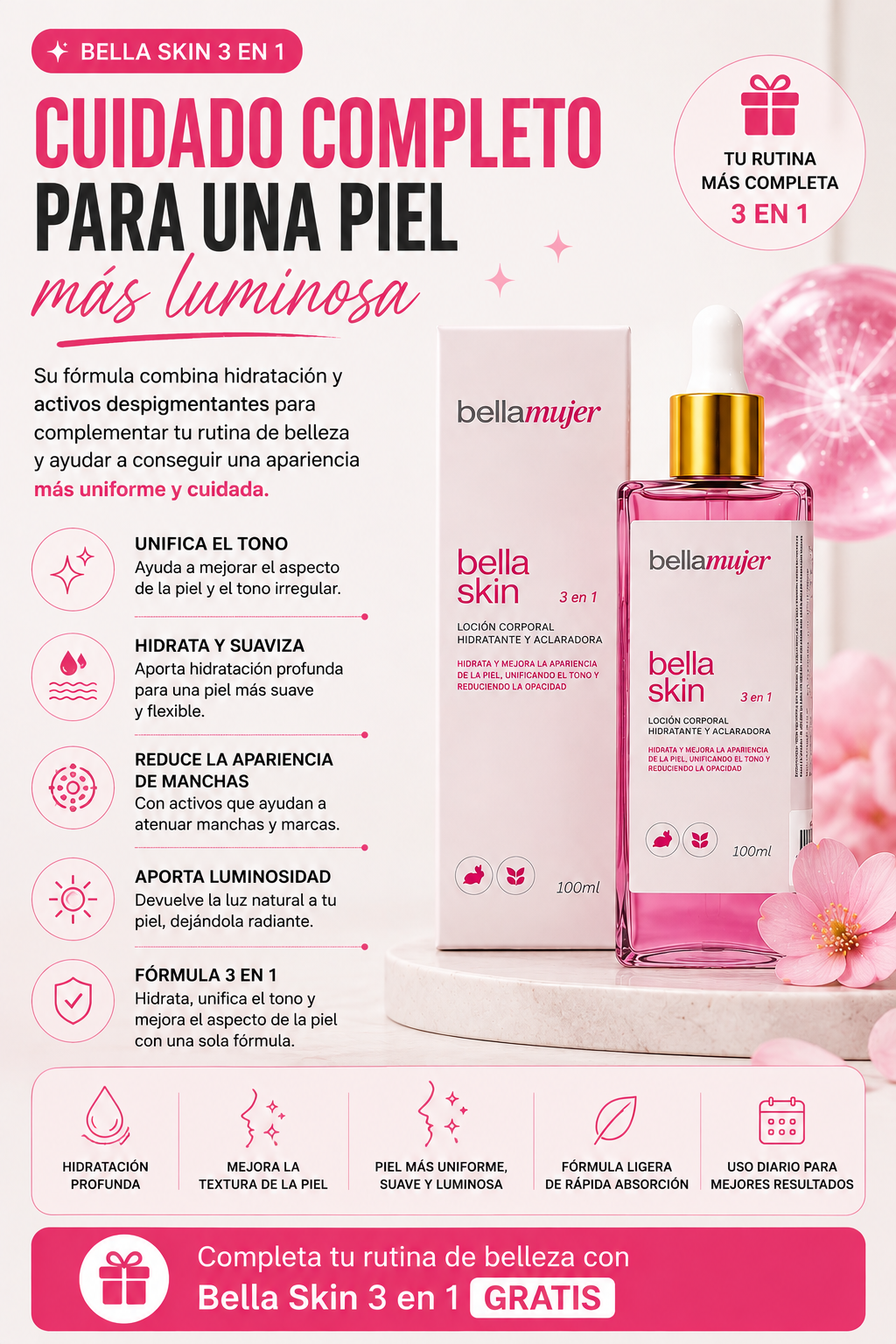 🔥 Crema CANDELA para Celulitis y Estrías + 🎁 Bella Skin 3 en 1 de REGALO